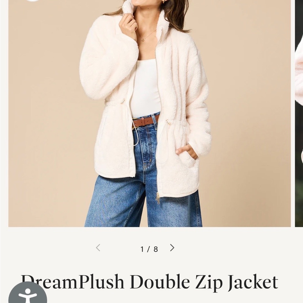 DreamPlush Cream Teddy Jacket
